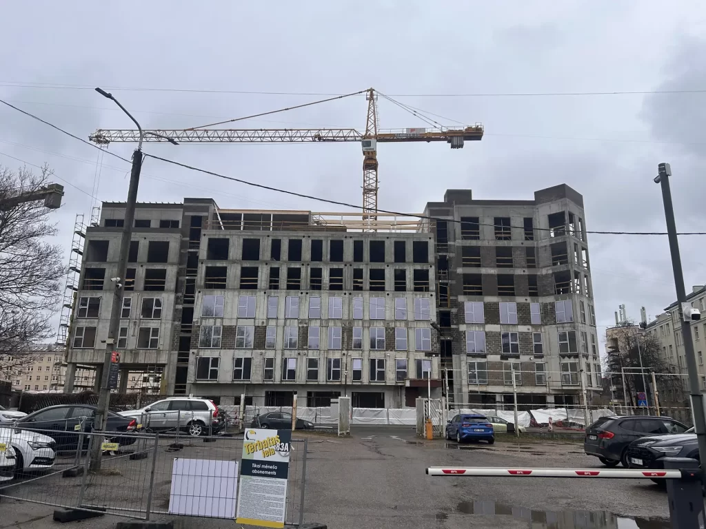 Tērbatas dārzs - 1. kārta - Tērbatas iela 78A (Tērbatas iela 78A) - Daudzdzīvokļu nams - būvdarbu attēli