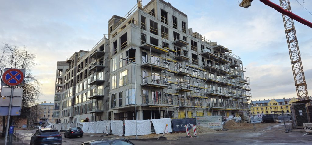 Tērbatas dārzs - 1. kārta - Tērbatas iela 78A (Tērbatas iela 78A) - Daudzdzīvokļu nams - būvdarbu attēli