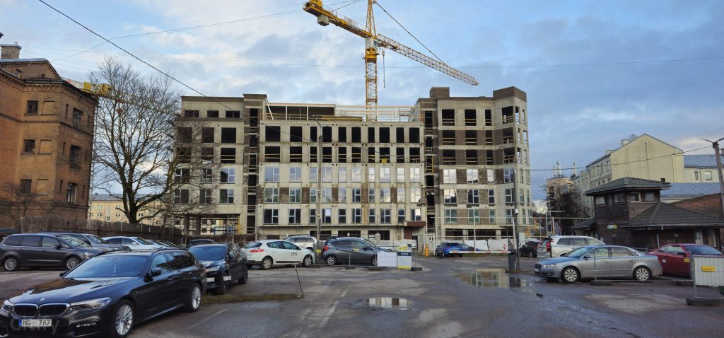 Tērbatas dārzs - 1. kārta - Tērbatas iela 78A (Tērbatas iela 78A) - Daudzdzīvokļu nams - būvdarbu attēli