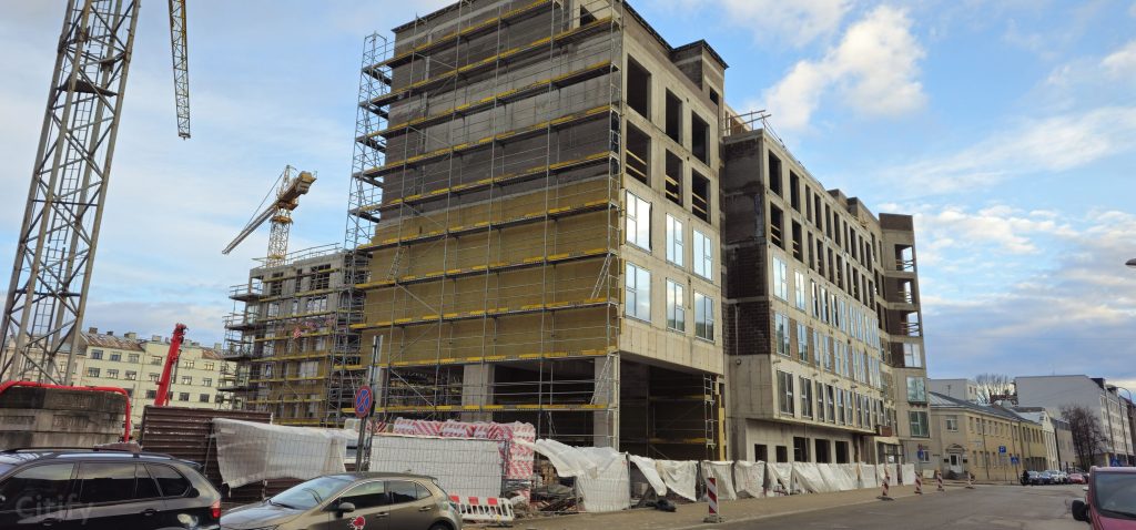 Tērbatas dārzs - 1. kārta - Tērbatas iela 78A (Tērbatas iela 78A) - Daudzdzīvokļu nams - būvdarbu attēli