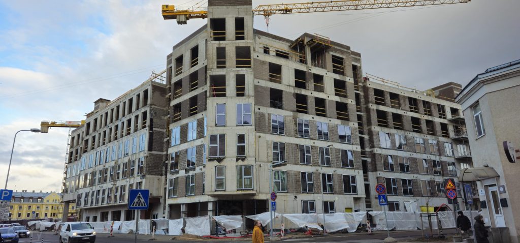 Tērbatas dārzs - 1. kārta - Tērbatas iela 78A (Tērbatas iela 78A) - Daudzdzīvokļu nams - būvdarbu attēli