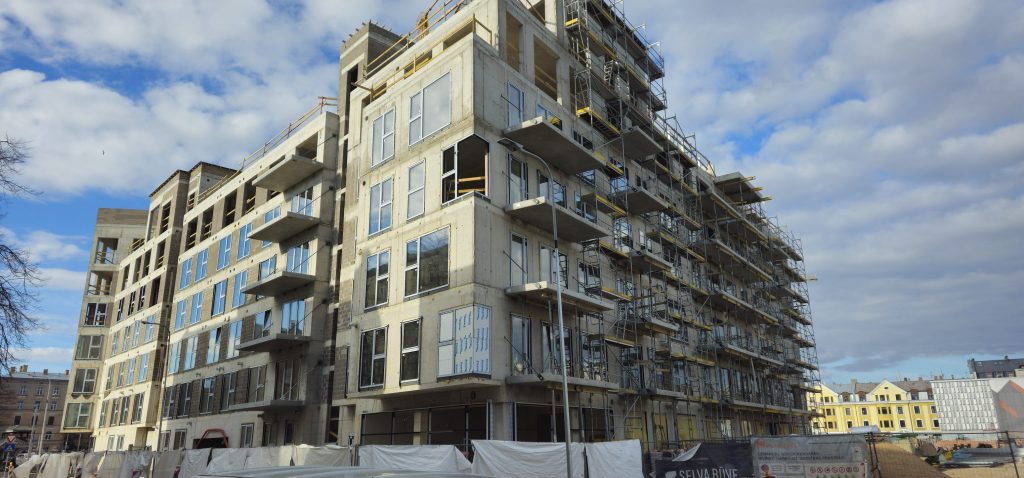 Tērbatas dārzs - 1. kārta - Tērbatas iela 78A (Tērbatas iela 78A) - Daudzdzīvokļu nams - būvdarbu attēli