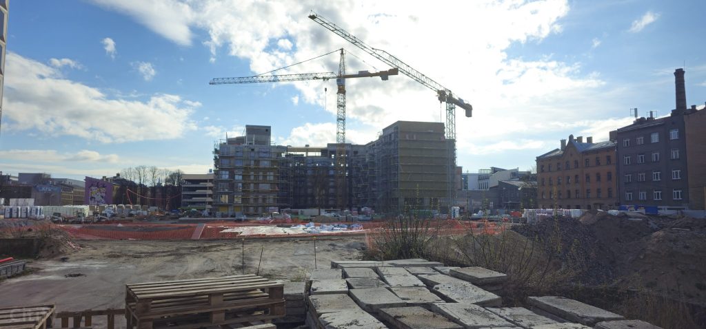 Tērbatas dārzs - 1. kārta - Tērbatas iela 78A (Tērbatas iela 78A) - Daudzdzīvokļu nams - būvdarbu attēli