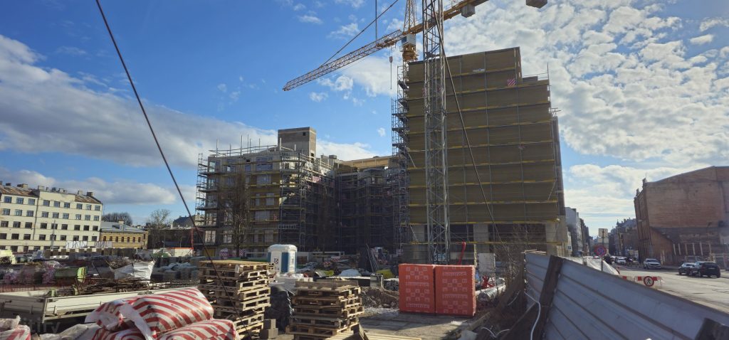 Tērbatas dārzs - 1. kārta - Tērbatas iela 78A (Tērbatas iela 78A) - Daudzdzīvokļu nams - būvdarbu attēli