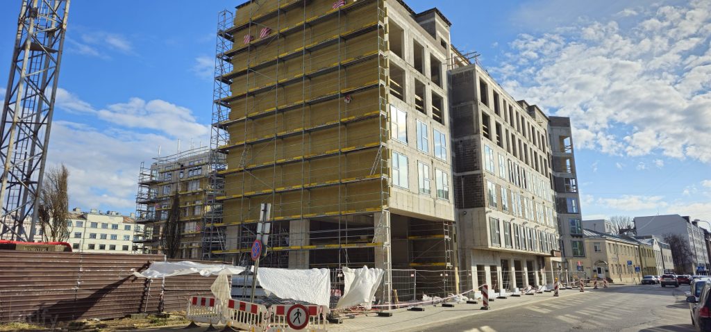 Tērbatas dārzs - 1. kārta - Tērbatas iela 78A (Tērbatas iela 78A) - Daudzdzīvokļu nams - būvdarbu attēli