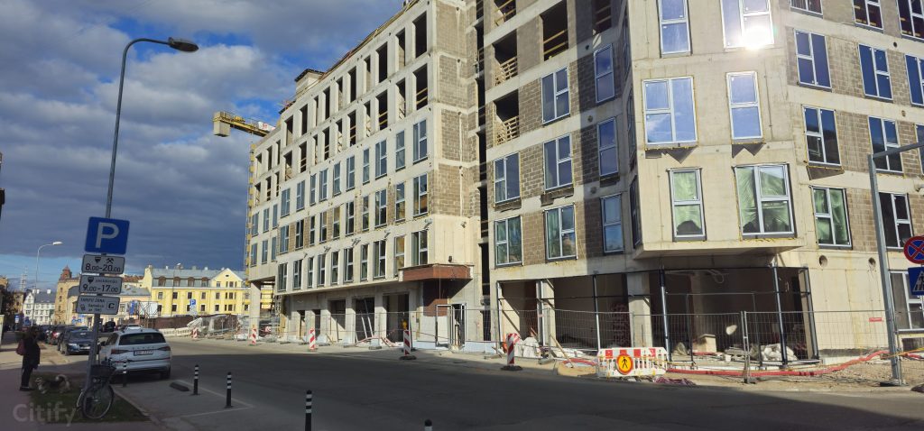 Tērbatas dārzs - 1. kārta - Tērbatas iela 78A (Tērbatas iela 78A) - Daudzdzīvokļu nams - būvdarbu attēli