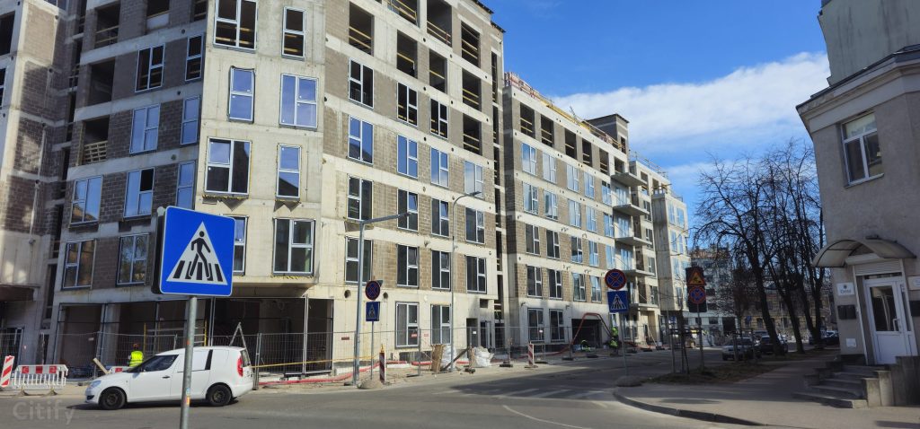 Tērbatas dārzs - 1. kārta - Tērbatas iela 78A (Tērbatas iela 78A) - Daudzdzīvokļu nams - būvdarbu attēli