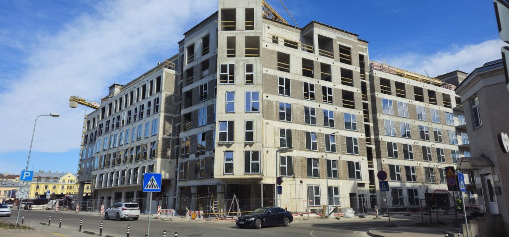 Tērbatas dārzs - 1. kārta - Tērbatas iela 78A (Tērbatas iela 78A) - Daudzdzīvokļu nams - būvdarbu attēli