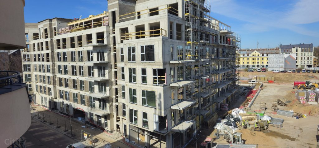 Tērbatas dārzs - 1. kārta - Tērbatas iela 78A (Tērbatas iela 78A) - Daudzdzīvokļu nams - būvdarbu attēli