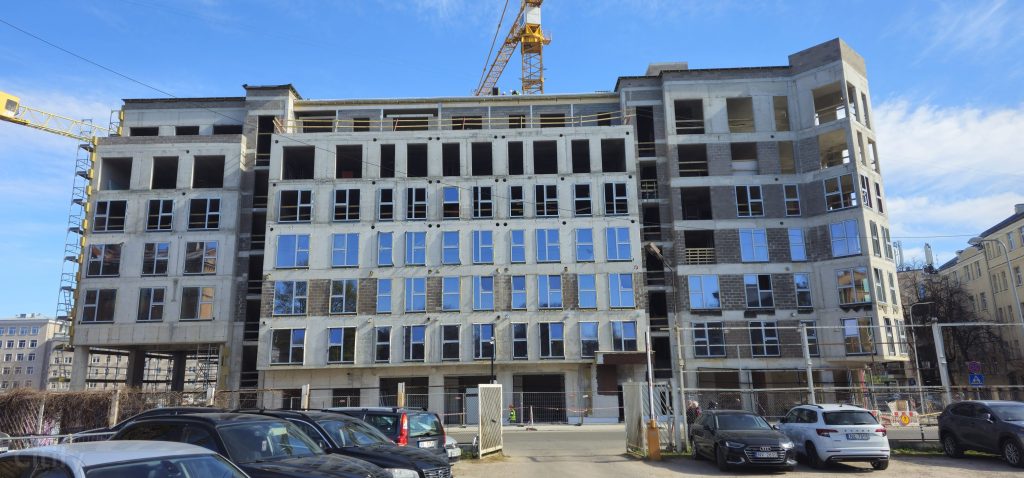 Tērbatas dārzs - 1. kārta - Tērbatas iela 78A (Tērbatas iela 78A) - Daudzdzīvokļu nams - būvdarbu attēli