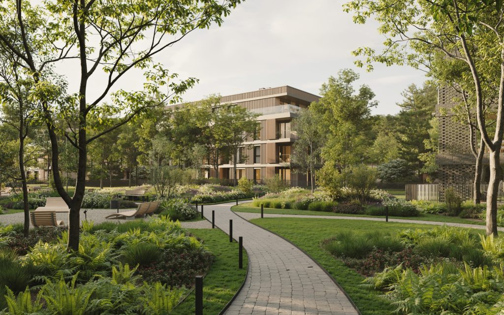 Sakai (Miško vilos) 2 etapas (Kazimiero Jelskio g. 24) - Daugiabutis - vizualizacija