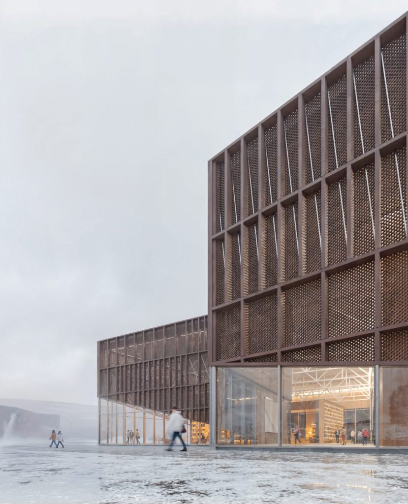 Daugiafunkcis sveikatinimo, ugdymo, švietimo, kultūros ir užimtumo kompleksas 2 etapas (kultūros ir ugdymo centras, biblioteka) (Ozo g. 27) - Library, Museum - visualization