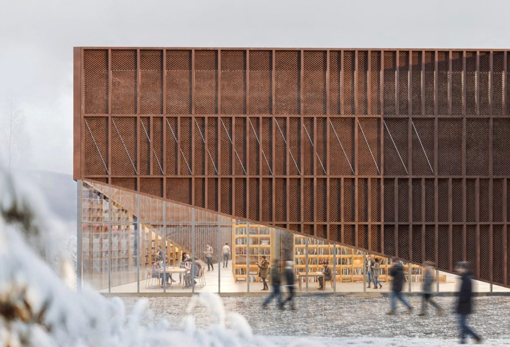 Daugiafunkcis sveikatinimo, ugdymo, švietimo, kultūros ir užimtumo kompleksas 2 etapas (kultūros ir ugdymo centras, biblioteka) (Ozo g. 27) - Library, Museum - visualization