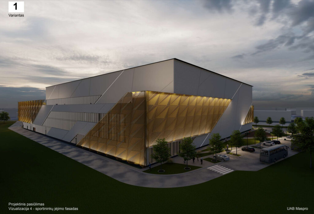 Dengtas regbio ir futbolo maniežas (Europos pr. 105A) - Spordikeskus - visuaalne