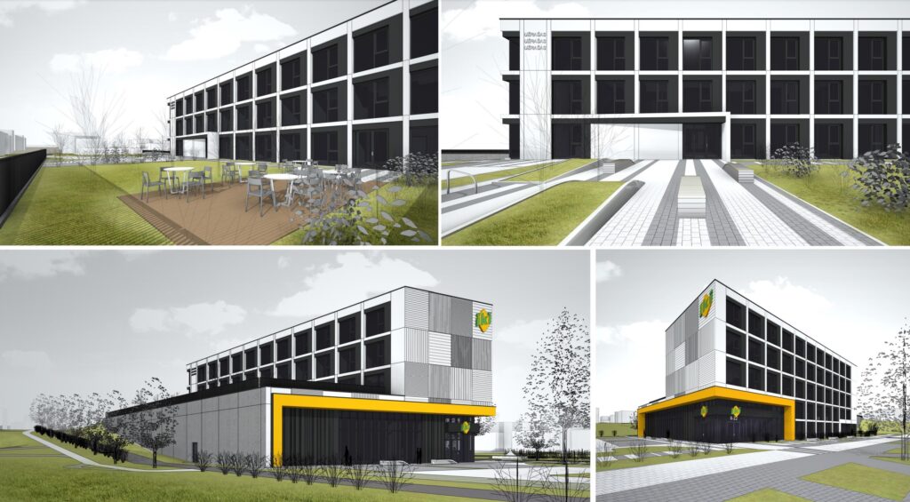 Kernavės g. 45 (Kernavės g. 45) - Co-living, Food store - visualization