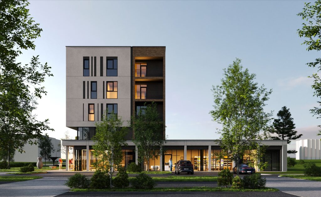 Kernavės g. 47 (Kernavės g. 47) - Daudzdzīvokļu nams - vizualizācija