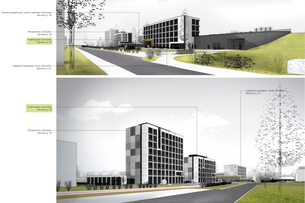 Kernavės g. 47 (Kernavės g. 47) - Daudzdzīvokļu nams - vizualizācija