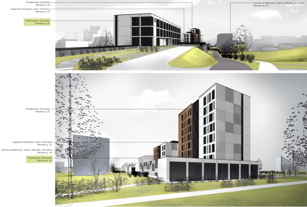 Kernavės g. 47 (Kernavės g. 47) - Daudzdzīvokļu nams - vizualizācija