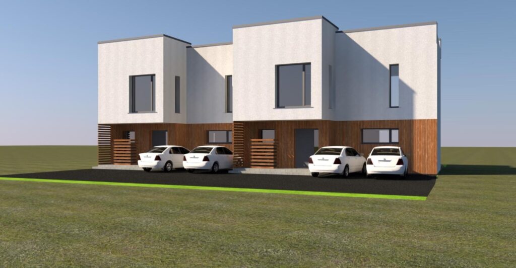 Lazdynėlių g. 115, 117, 119, 121, 123, 125, 127 (Lazdynėlių g. 115, 117, 119, 121, 123, 125, 127) - Row housing - visualization