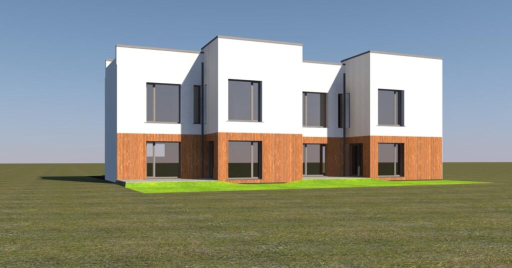 Lazdynėlių g. 115, 117, 119, 121, 123, 125, 127 (Lazdynėlių g. 115, 117, 119, 121, 123, 125, 127) - Row housing - visualization