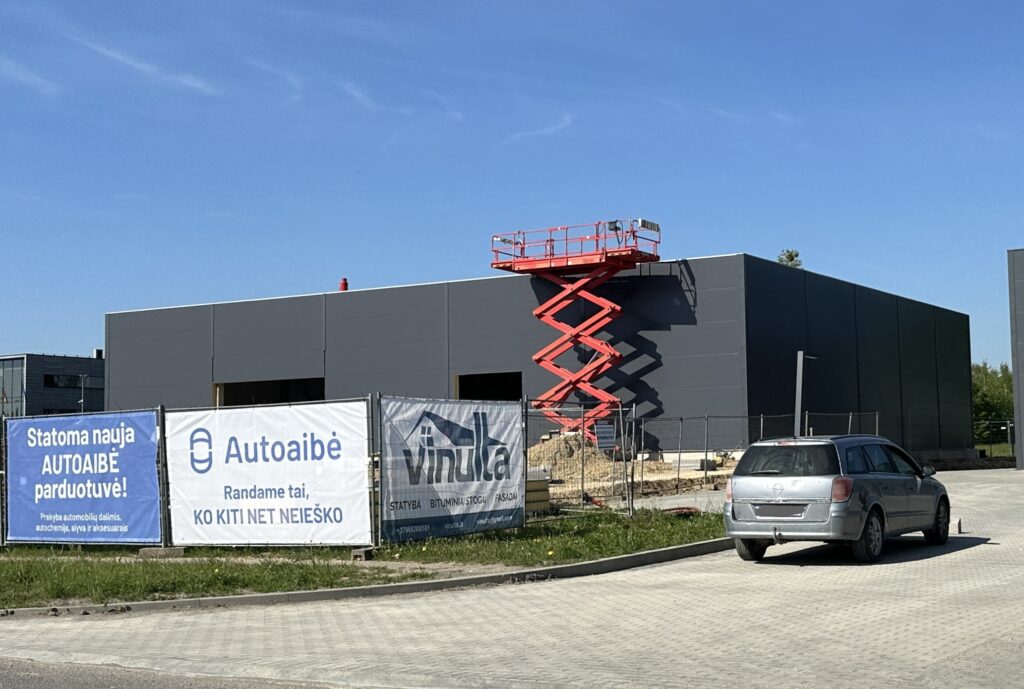 AUTOAIBĖ Garažų g. (Garažų g. 5) - Non-food store - construction photos