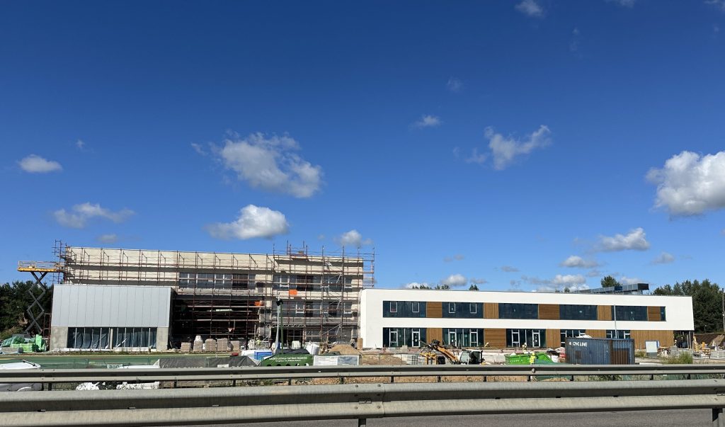 Vanaginės g. 51A (Vanaginės g. 51A, Didžiosios Riešės k., Riešės sen.) - Primary and secondary education - construction photos
