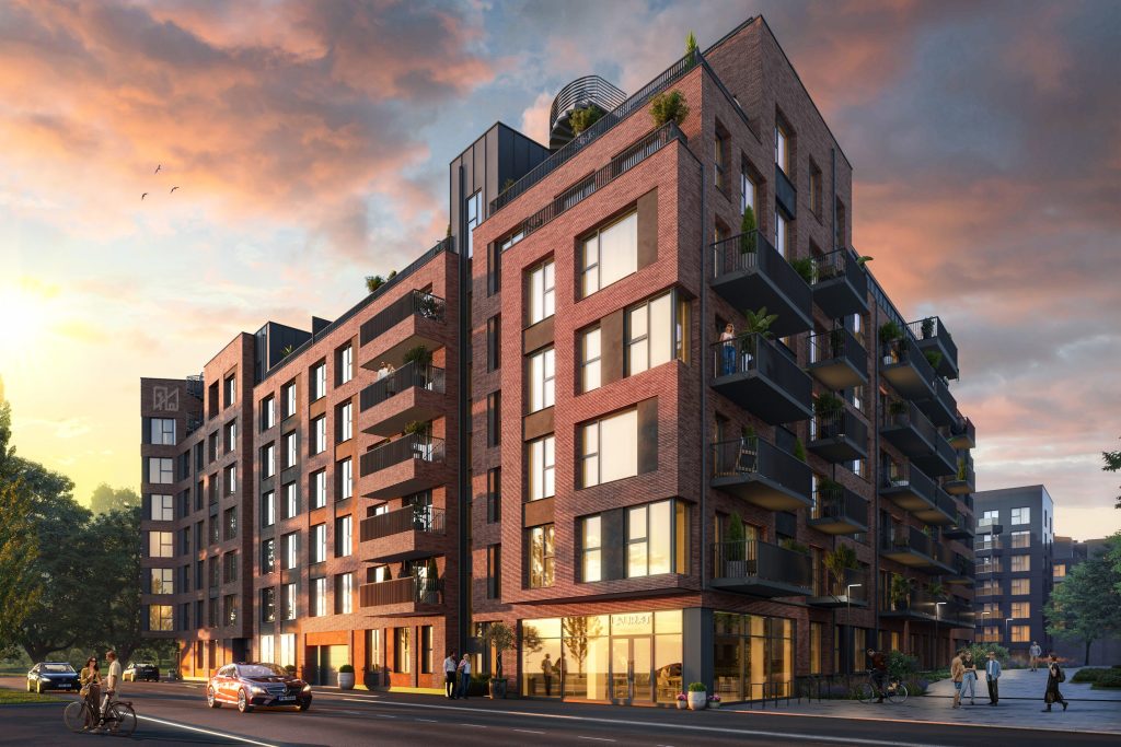 Tērbatas dārzs - 1. kārta - Tērbatas iela 78A (Tērbatas iela 78A) - Daudzdzīvokļu nams - vizualizācija