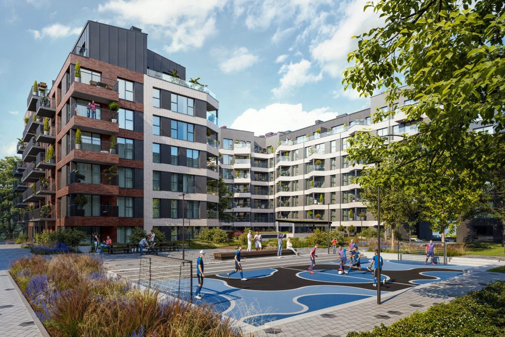 Tērbatas dārzs - 1. kārta - Tērbatas iela 78A (Tērbatas iela 78A) - Daudzdzīvokļu nams - vizualizācija