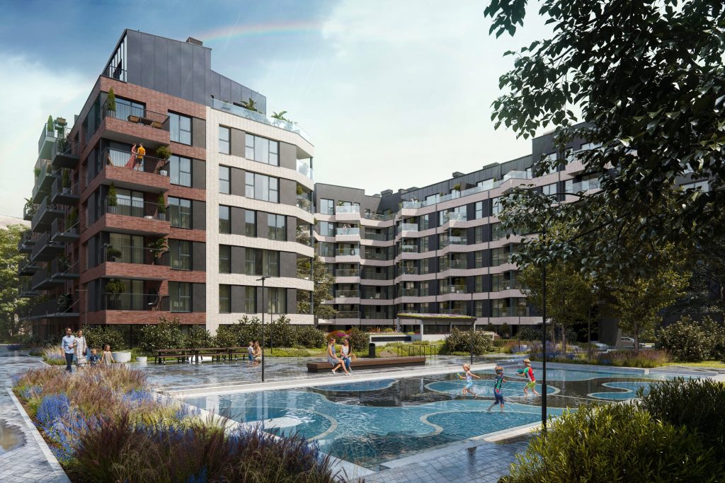 Tērbatas dārzs - 1. kārta - Tērbatas iela 78A (Tērbatas iela 78A) - Daudzdzīvokļu nams - vizualizācija