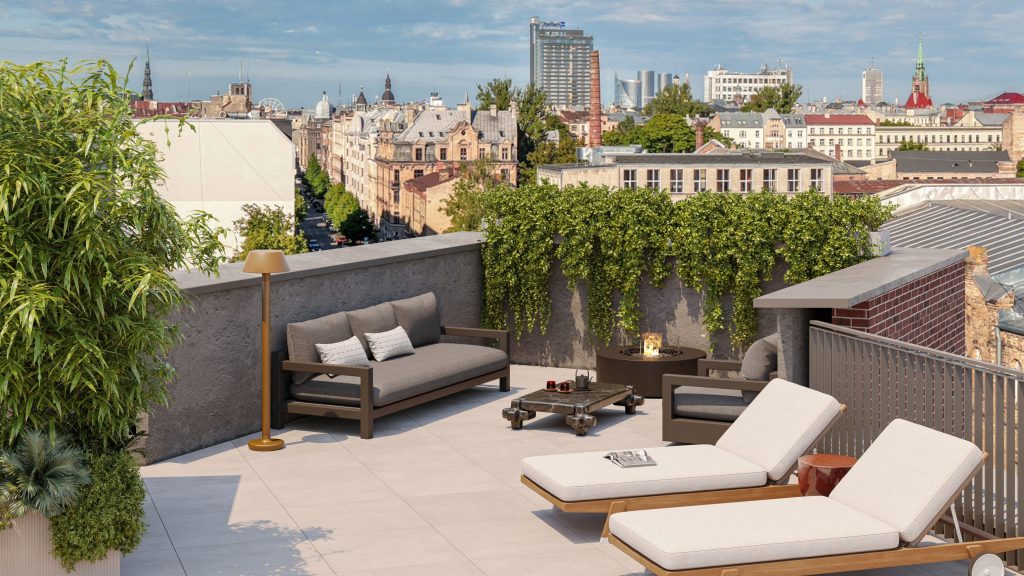 Tērbatas dārzs - 1. kārta - Tērbatas iela 78A (Tērbatas iela 78A) - Daudzdzīvokļu nams - vizualizācija