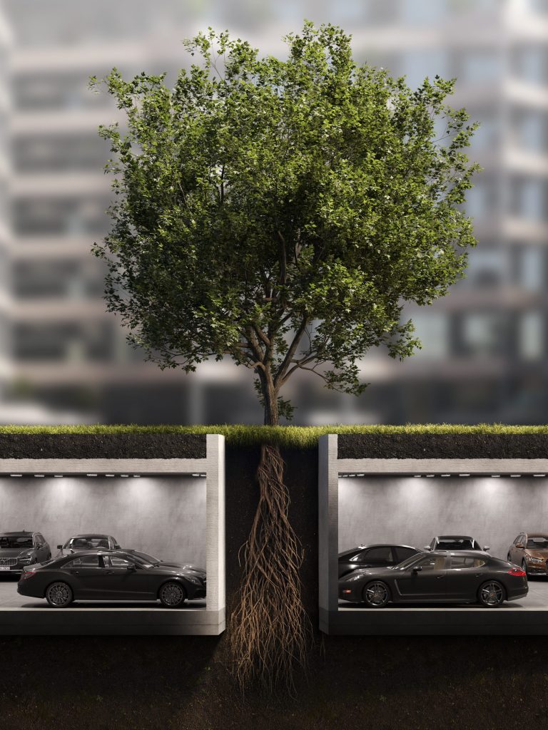 Tērbatas dārzs - 1. kārta - Tērbatas iela 78A (Tērbatas iela 78A) - Daudzdzīvokļu nams - vizualizācija