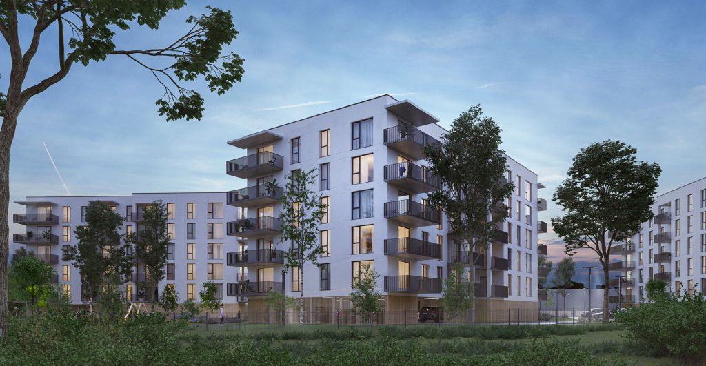 Zaļā Jugla - "B" ēka (Braila iela 23) - Daudzdzīvokļu nams - vizualizācija