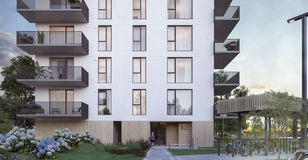 Zaļā Jugla - "B" ēka (Braila iela 23) - Daudzdzīvokļu nams - vizualizācija