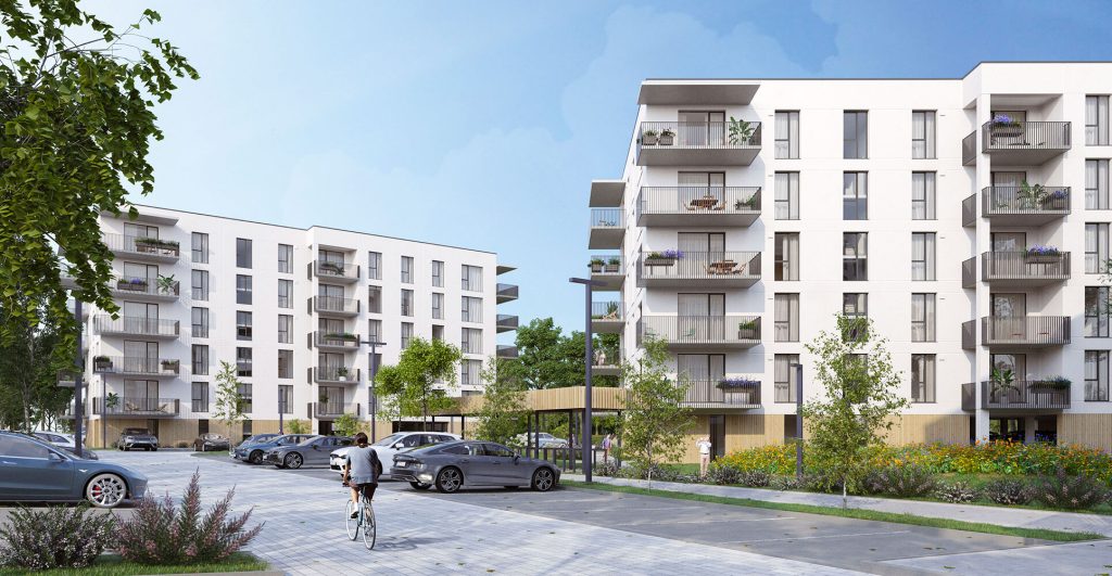 Zaļā Jugla - "B" ēka (Braila iela 23) - Daudzdzīvokļu nams - vizualizācija