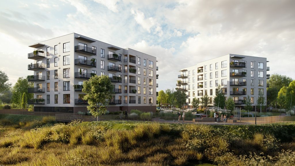 Zaļā Jugla - "B" ēka (Braila iela 23) - Daudzdzīvokļu nams - vizualizācija