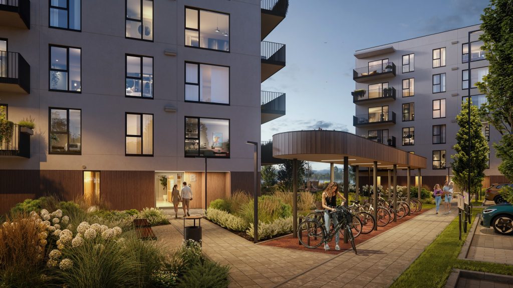 Zaļā Jugla - "B" ēka (Braila iela 23) - Daudzdzīvokļu nams - vizualizācija