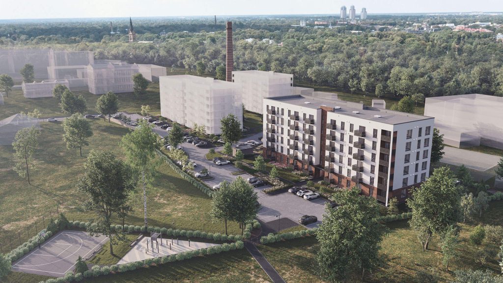 Hartmaņa kvartāls – 3. kārta, 4. ēka (Vienības gatve 24) - Daudzdzīvokļu nams - vizualizācija