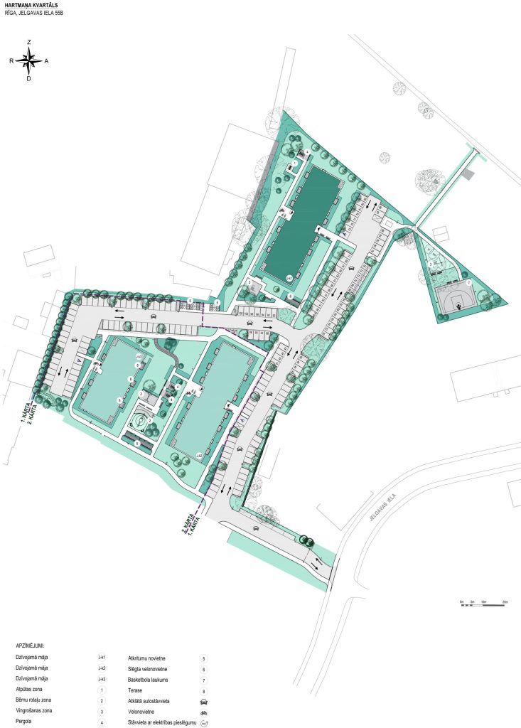 Hartmaņa kvartāls – 1. kārta, 1. ēka (Jelgavas iela 55B) - Multi apartment - visualization