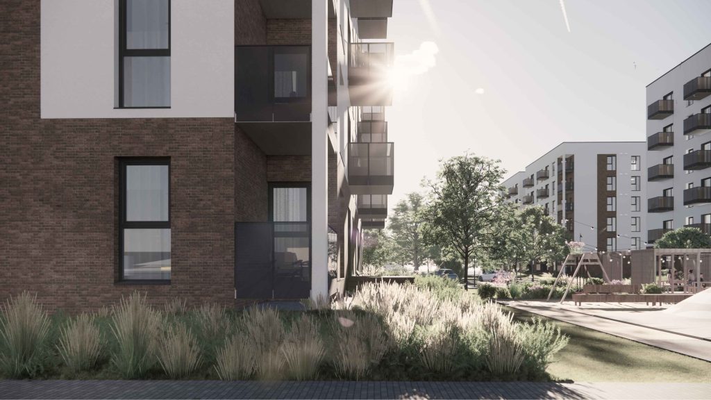 Hartmaņa kvartāls – 3. kārta, 4. ēka (Vienības gatve 24) - Daudzdzīvokļu nams - vizualizācija