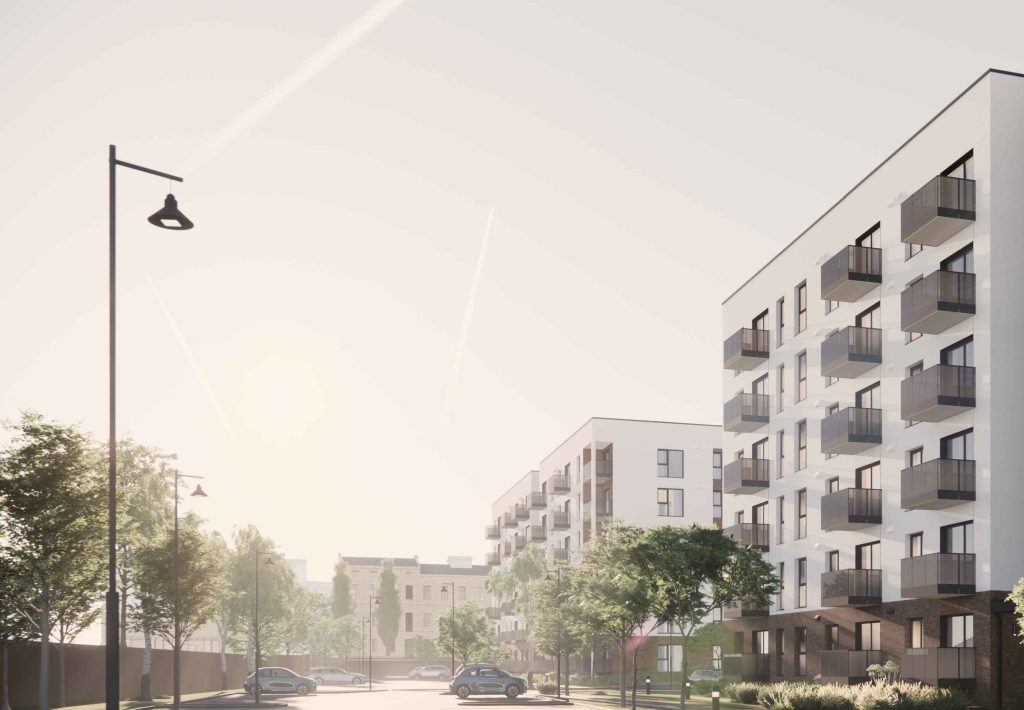 Hartmaņa kvartāls – 3. kārta (Vienības gatve 24) - Daudzdzīvokļu nams - vizualizācija