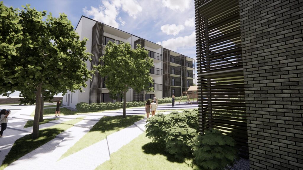 Kalno g. 129 (Kalno g. 129) - Daudzdzīvokļu nams - vizualizācija