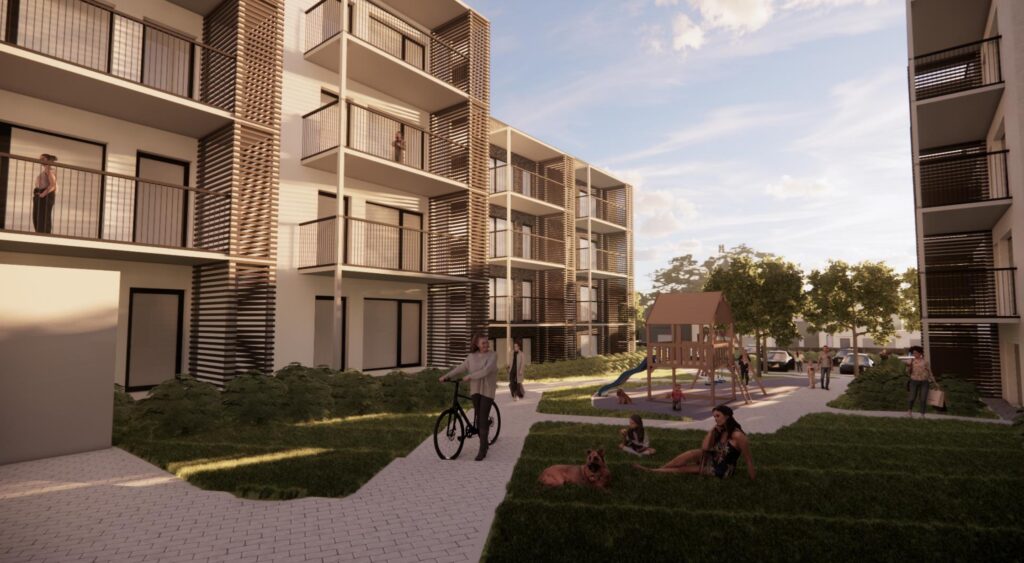 Kalno g. 129 (Kalno g. 129) - Daudzdzīvokļu nams - vizualizācija