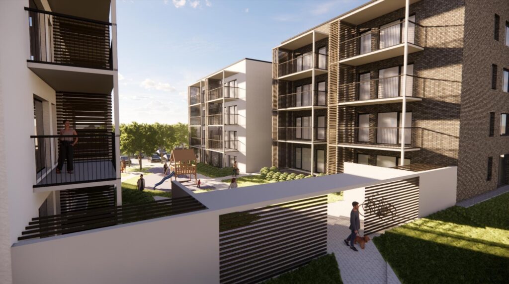 Kalno g. 129 (Kalno g. 129) - Daudzdzīvokļu nams - vizualizācija