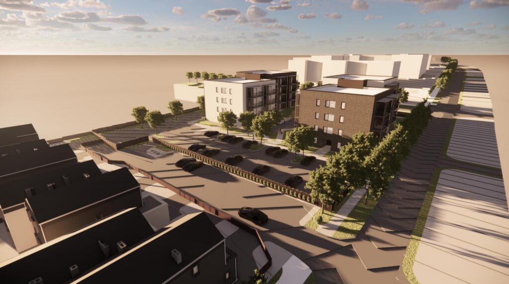 Kalno g. 129 (Kalno g. 129) - Daudzdzīvokļu nams - vizualizācija