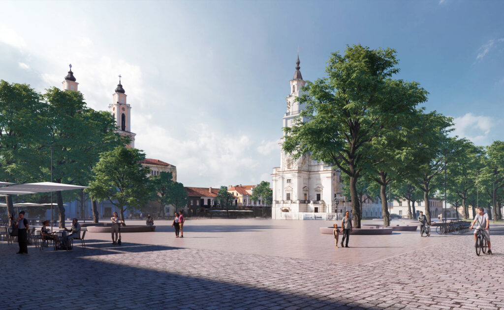 Kauno rotušės aikštė (Rotušės a.) - Square - visualization