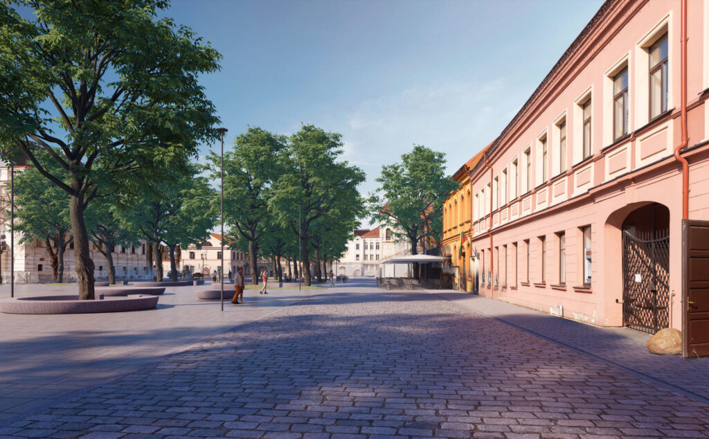 Kauno rotušės aikštė (Rotušės a.) - Square - visualization