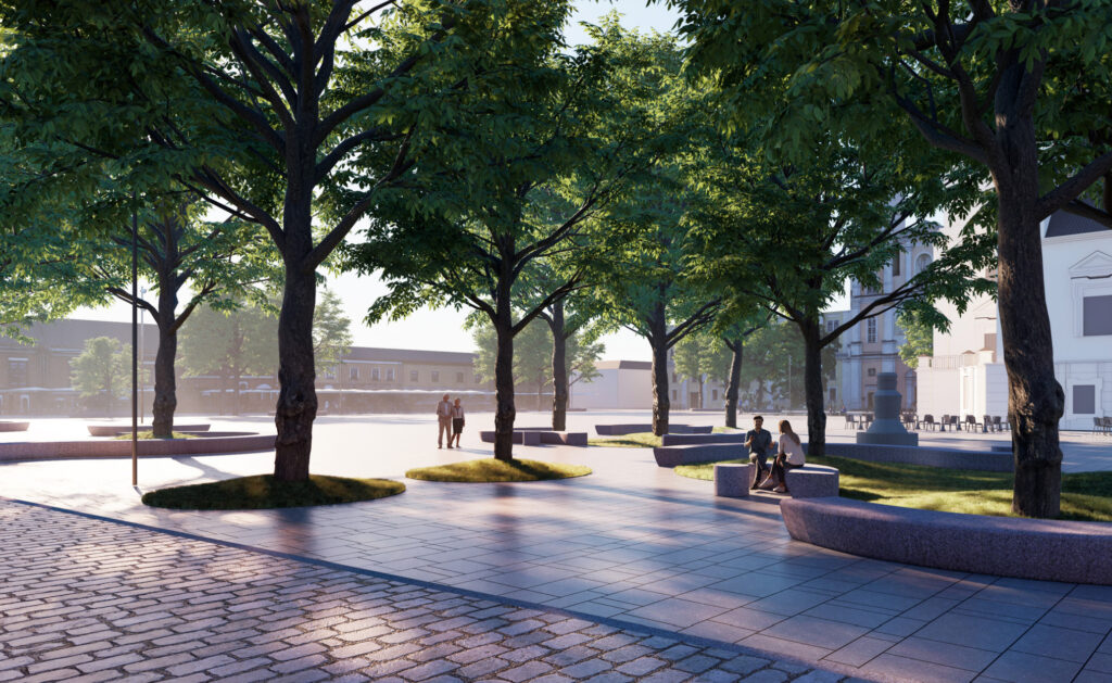 Kauno rotušės aikštė (Rotušės a.) - Square - visualization