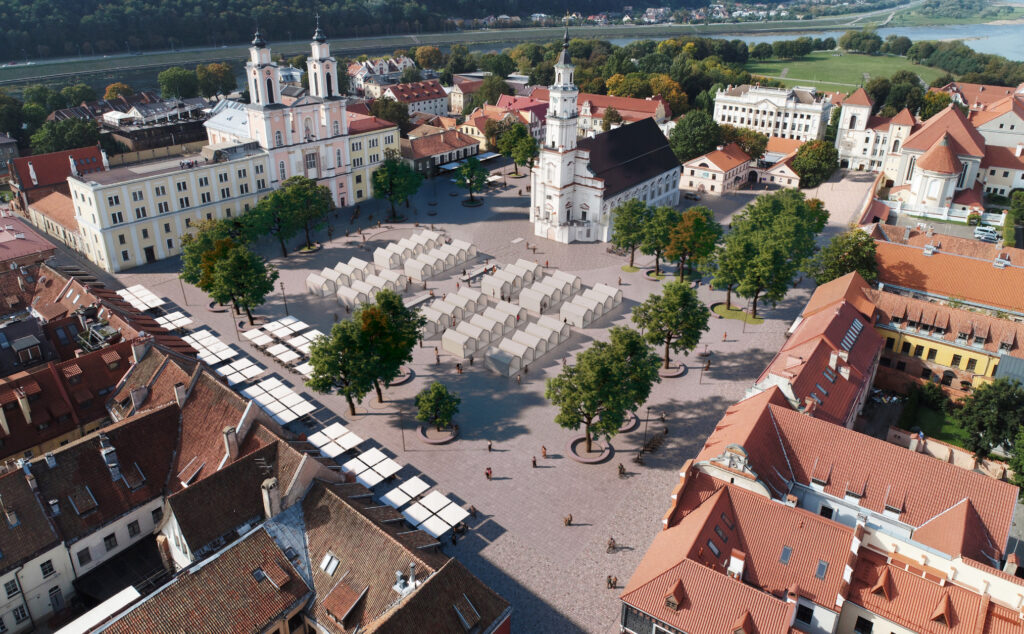 Kauno rotušės aikštė (Rotušės a.) - Square - visualization