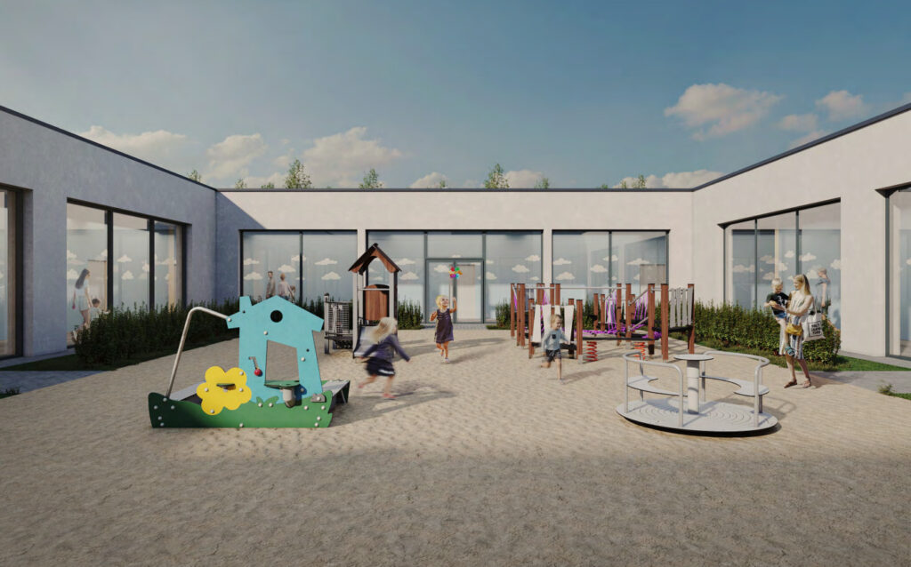 Garden Town Klebniškių g. 91 (Klebniškių g. 91, Daržininkų k., Nemėžio sen.) - Early education, Primary and secondary education, Sports arena - visualization