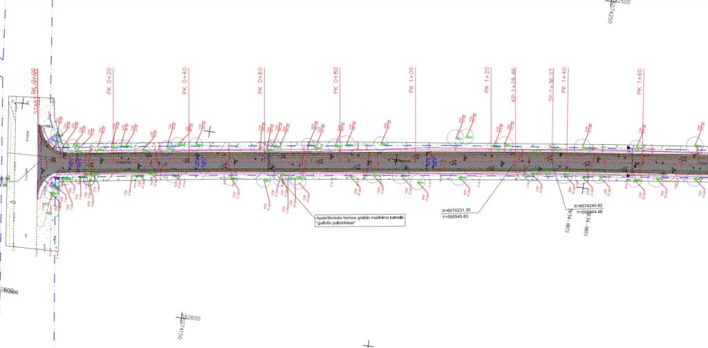 Meiriškių g. atkarpa nuo Balžio g. ir gretimi keliai (Meiriškių g.) - Road - visualization